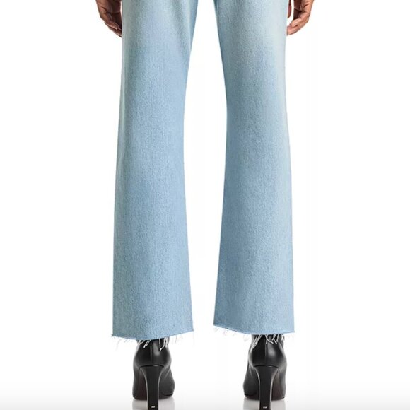 Re/Done Easy Rhinestone Straight Crop Jeans in Diamond Tide 26 $395 - Picture 6 of 8